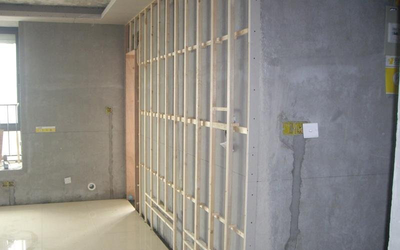 辦公室裝修木龍骨隔墻施工要點